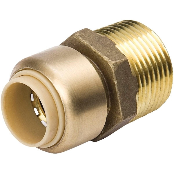 Proline 1 In. x 3/4 In. MPT Brass Push Fit Adapter 6630-154 - main